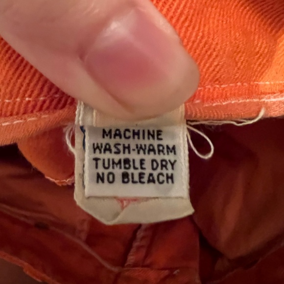 Vintage DKNY Orange Jeans Size 6 (equivalent size 0-2) - Picture 11 of 12